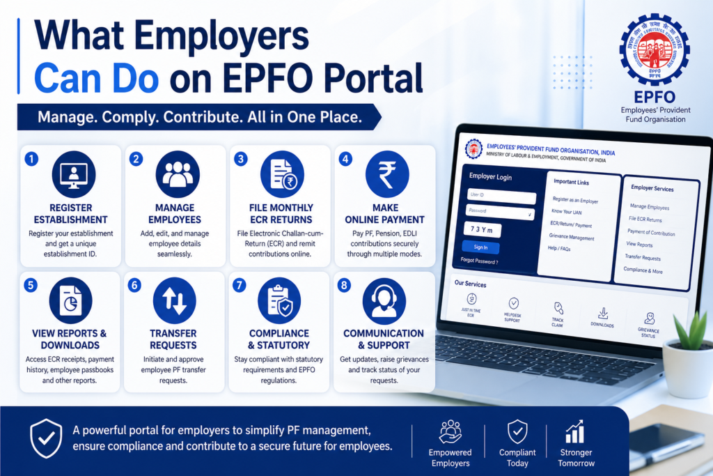 What Employers Can Do on EPFO Portal