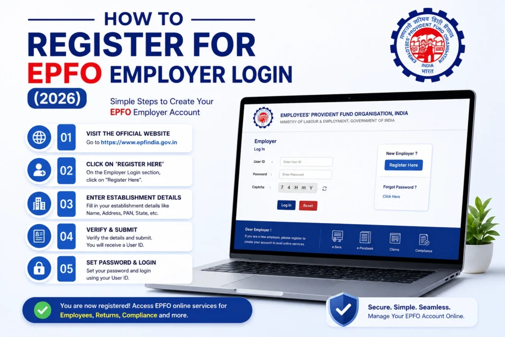 How to Register for EPFO Employer Login (2026)