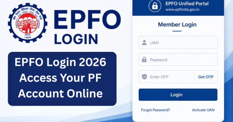 EPFO Login 2026 Access Your PF Account Online
