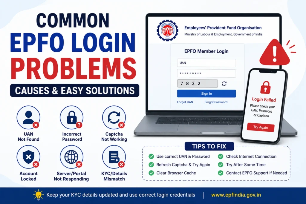 Common EPFO Login Problems