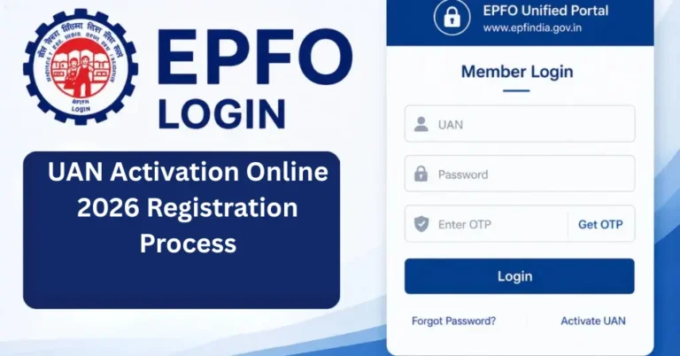 UAN Activation Online 2026 Registration Process
