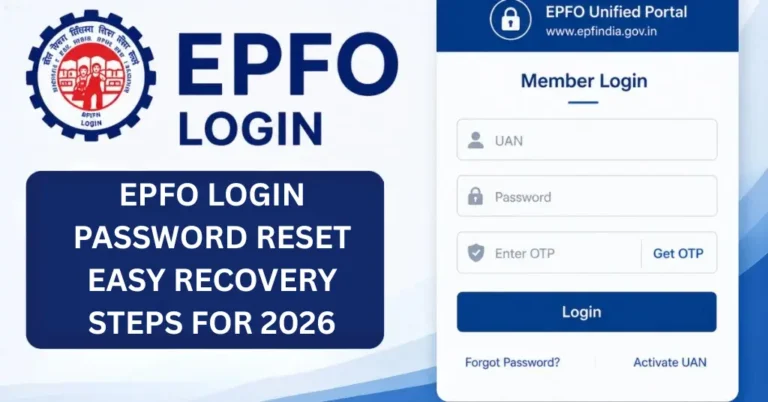 EPFO LOGIN PASSWORD RESET EASY RECOVERY STEPS FOR 2026
